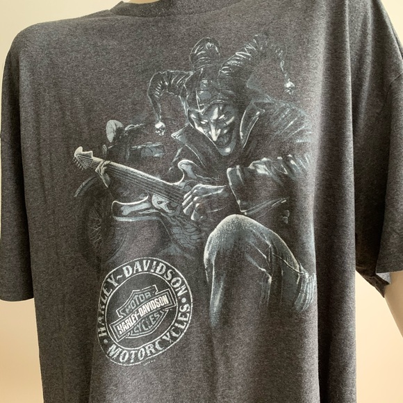 Grey Harley Davidson graphic top - Picture 3 of 8